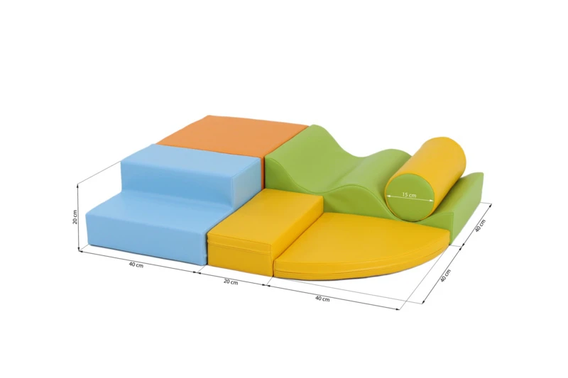 Softplay 6 Delige Klimhoek - Lichte Kleuren 3 Softplay 6 Delige Klimhoek - Lichte Kleuren