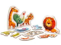 Wilde Dieren Puzzel 16 Stukken (2/3 Jaar)