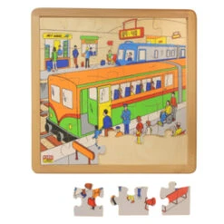 Puzzel In Lijst - Station -Speelgoed Voor Kinderen Winkel 2bd0147b8d0837304f4629f5e6c56c2c0fad7d3a