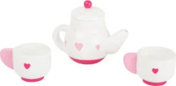 Houten TheeSet Met Hartjes